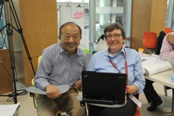 Professor Möslein and Professor Seng sitting together
