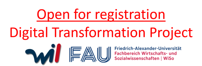 Digital Transformation Project – Open for Registration (5 ECTS)