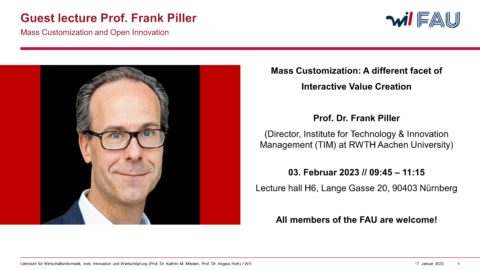 Towards entry "Guest Lecture @Wi1 with Prof. Frank Piller 3 February 2023"